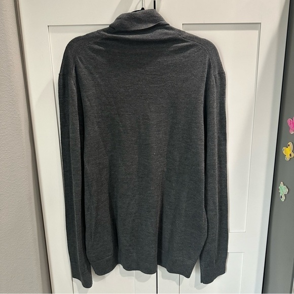 Polo Ralph Lauren Men’s XL Washable Merino Wool Charcoal Gray Turtleneck sweater - Picture 7 of 7
